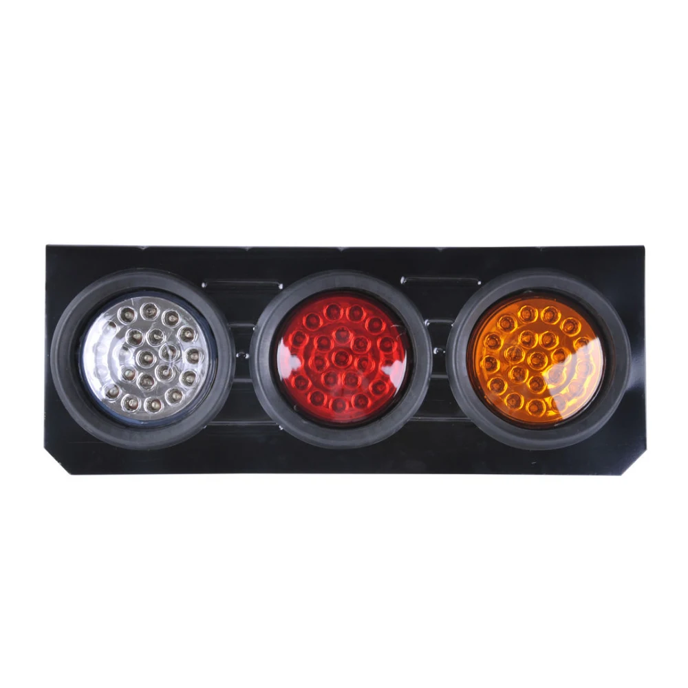 2Pcs 63LEDS Truck Rear Tail Light Warning Lights Rear Lamps DC 12V Waterproof Tailight Rear Parts for Trailer Truck Boat (6)