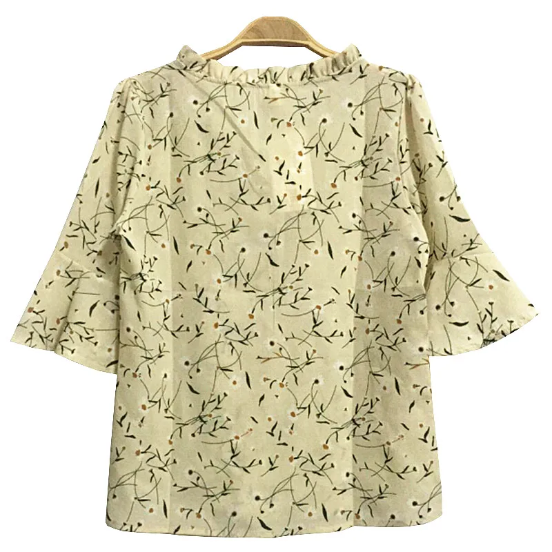 2017-New-Floral-Print-Chiffon-Blouse-Women-Shirts-Spring-Summer-Casual-Loose-Tops-Elegant-Slim-Shirt (1)