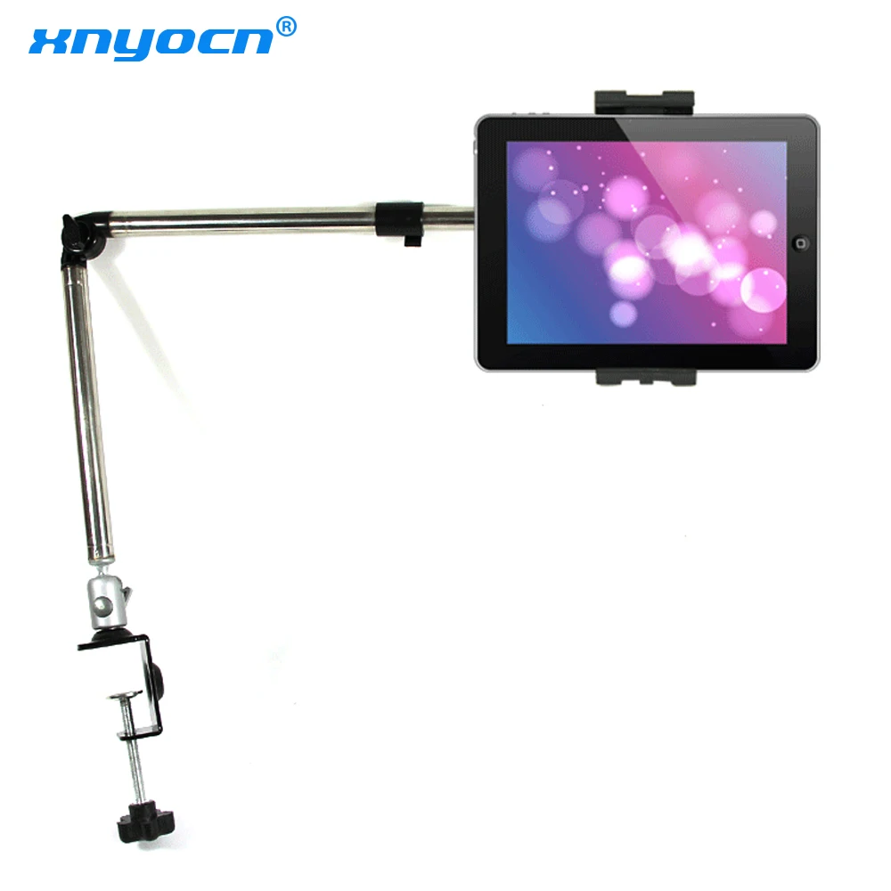 

Xnyocn 360 Degree Flexible Arm Tablet Pad Holder Stand Long Lazy People Bed Desktop Tablet Mount for Ipad Mini Ipad 234 Iphone 7