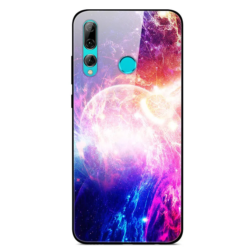 Honor 20 lite чехол HRY-LX1T крышка 6,2" закаленное Стекло жесткий планета задняя крышка чехол для телефона для huawei Honor 20 Lite мягкий TPU бампер