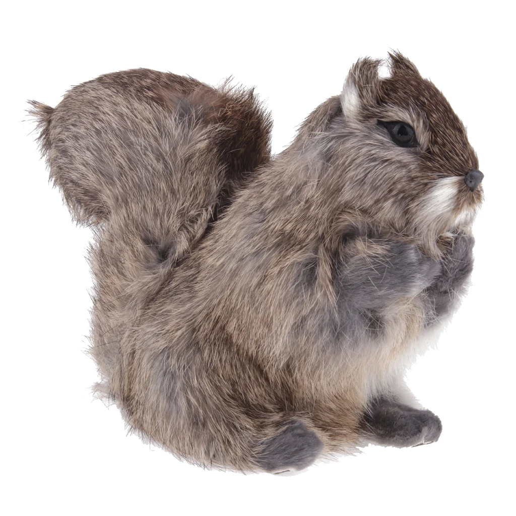 Artificial Animal  Squirrel Taxidermy Garden Home Landscape Decor Toy Garden Decor