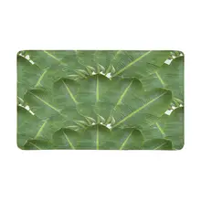 Нетипичные банановые листья Алоха стиль Противоскользящий дверной коврик Домашний Декор внутренний входной коврик резиновая подложка 30X18 дюймов