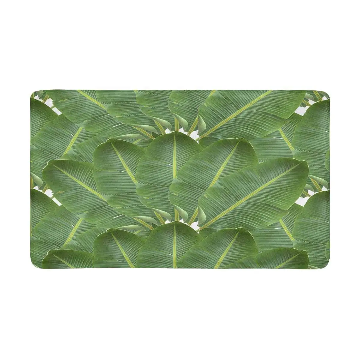 Ropical Banana Leaves Aloha Style Anti slip Door Mat Home Decor Indoor