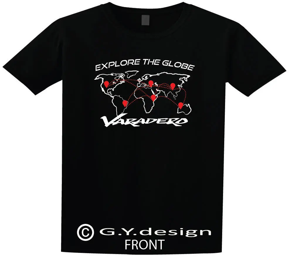 

2019 New Summer Cool Tee Shirt Japanese Motorcycles VARADERO XL1000V PRINTED T-SHIRT, EXPLORE THE GLOBE Cotton T-shirt