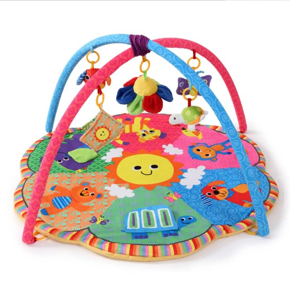 Baby Play Mat 90*90*50cm Tapete Infantil Kids Rug Playmat Baby Gym Fitness Frame Activity Mat BabyGym Toys 4 pcs wooden baby play gym frame activity gym frame stroller hanging pendant toys molar teether nursing rattle kids room decor