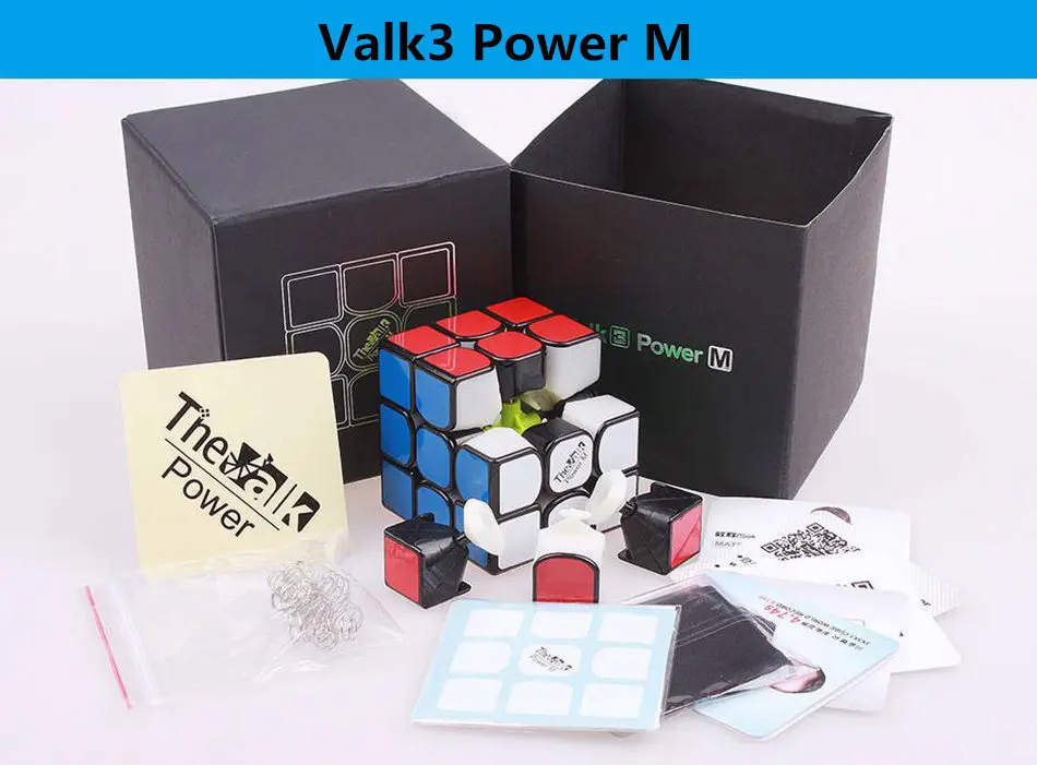 QiYi The Valk3 power M 3x3x3 Магнитный магический скоростной кубик, профессиональные магниты, кубики-головоломки, без наклеек, магические игрушки для детей