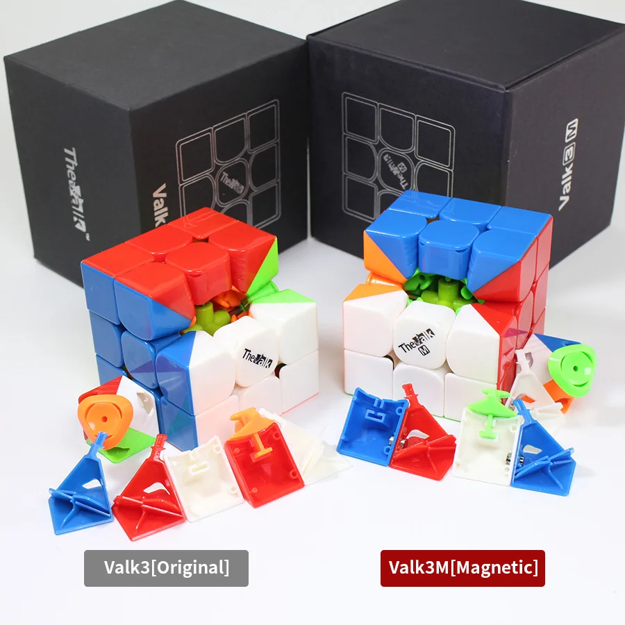 Qiyi Valk3 Мощность м Скорость кубик 3х3х3, магнитно-стикерная профессиональная Cubo Magico, обучающие игрушки для детей валк 3 м пазл Магнитный куб