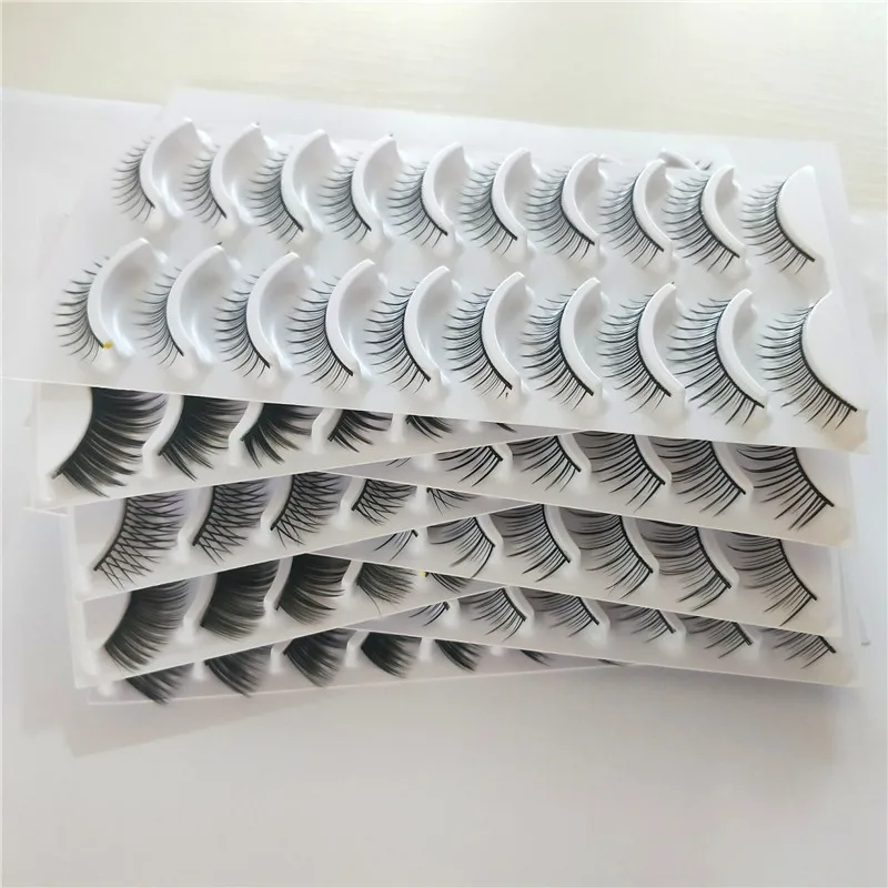 8 set different styles eyelashes natural long and dense cross-section prosthetic false 80 pairs | Красота и здоровье