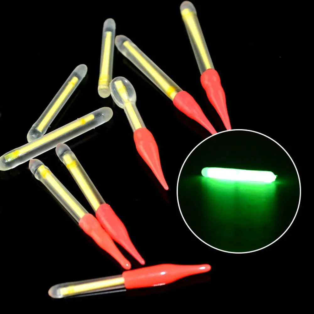 100 шт./лот 3,0*25 мм рыболовный поплавок Флуоресцентный светильник-палка светильник Ночной поплавок Удочка светильник s темное свечение палка для рыболовных принадлежностей