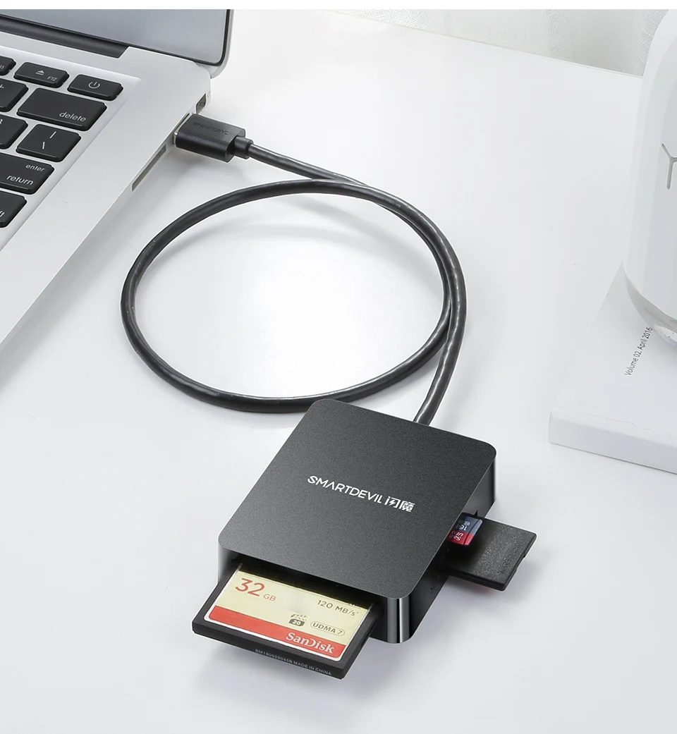 Считыватель карт SmartDevil USB 3,0 все в одном SD UCB SD TF CF/ms Compact Flash смарт-карта памяти адаптер USB OTG SD кардридер