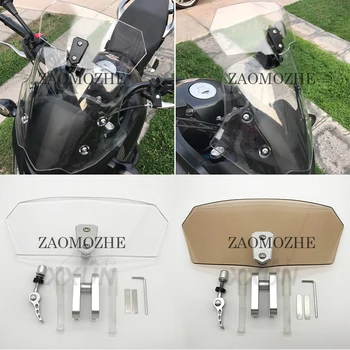 

For DUCATI Hyperstrada 821 Multistrada 1200S Motorcycle Universal Adjustable Risen Clear Windshield Wind Screen Protecto