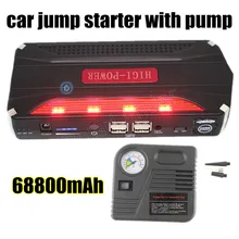 Car power bank Car Jump Starterwith pump AUTO Engine Booster Emergency Start Battery Portable Charger Power Bank for Electronics