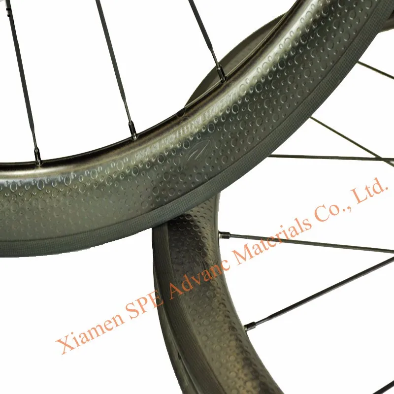 Golf surface dimple 700C clincher tubular carbon wheels 700c carbon wheelset