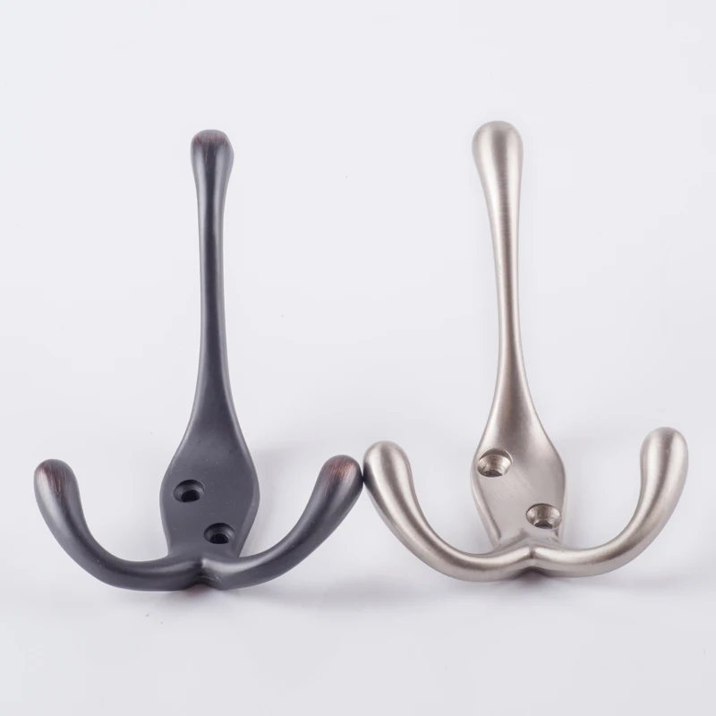 Brushed Nickel Wall Hook Coat Hanger Hat Hangers Rack Hook Decorative