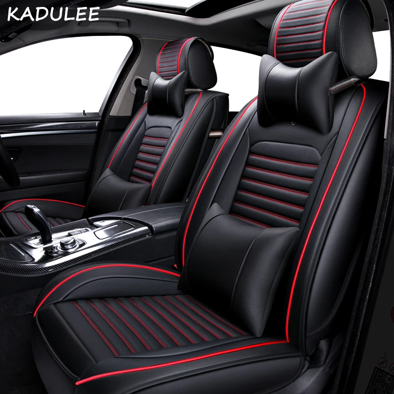 KADULEE PU Leather car seat covers For Skoda Octavia Fabia Superb Rapid Yeti Spaceback Joyste