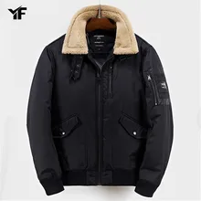 YF зимняя куртка теплая парка с капюшоном хлопковое Стеганое пальто плюс Размеры тонкий пиджак мужской