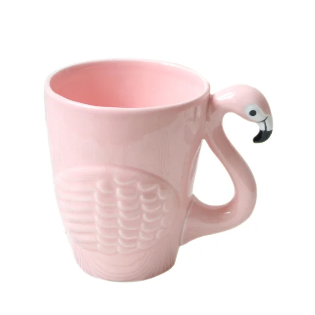 Aliexpress Cartoon Flamingos Bird Mug Ceramic Cute Cartoon Flamingos Bird Mug Ceramic Cute Animal Coffee Cups For Birthday Gift Decoration