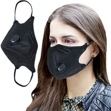 Противопылевая маска для лица с изображением рта PM2.5, маска для лица, дыхательный клапан, угольный фильтр, респиратор, Пылезащитная маска для рта
