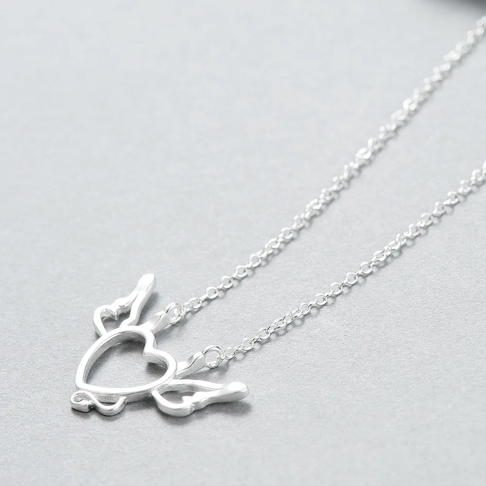 Женский кулон с маленьким дьяволом из серебра 100% пробы|girl gift|chain pendantgift girl |