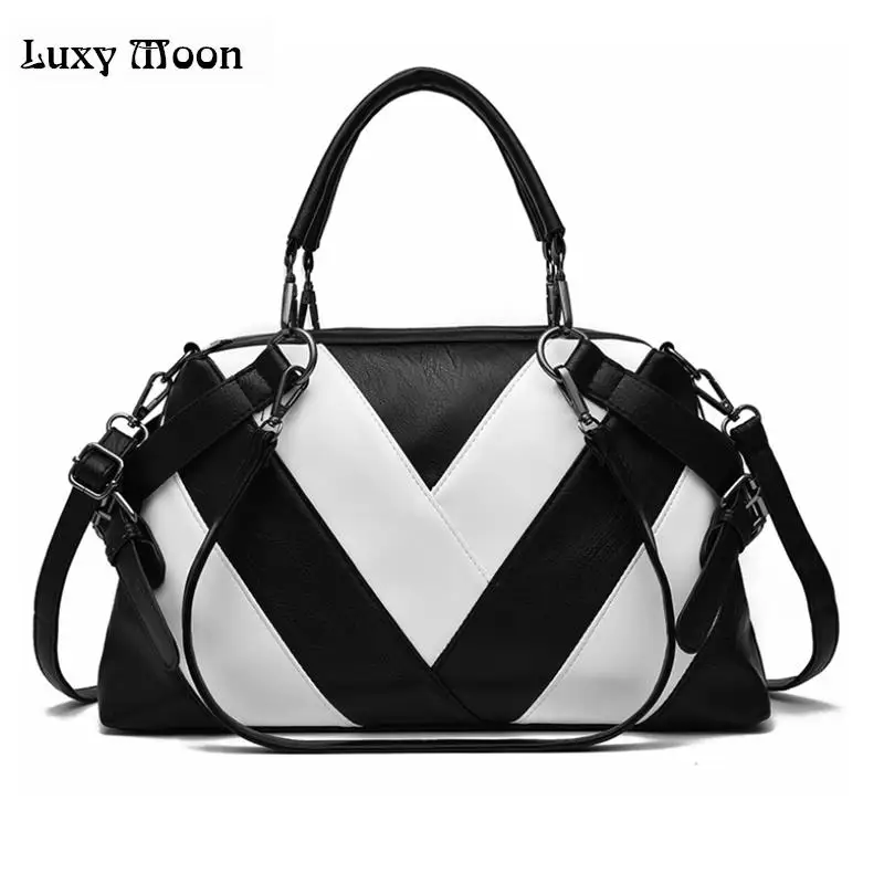 LUXY القمر النساء حقيبة أزياء سيدة أعلى-حقائب بيد خليط حقائب عالية السعة حزمة الإناث حقيبة السيدات اليومية يد