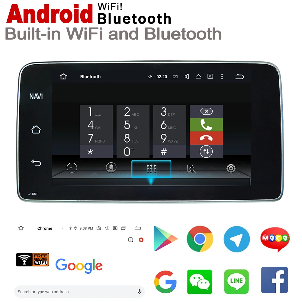 Sale Android car player for Mercedes Benz X Class 2018~2019 NTG original Style 2 Din HD Screen Autoradio Bluetooth gps navigation map 2
