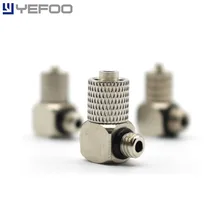 5PCS/Lot Fittings Pneumatic Connector Micro Trachea Quick Coupler 90 Degree Bend Fitting TINY PL4 6 Fast Twist Joint