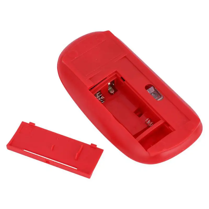 Красочные Ультра тонкие USB оптическая беспроводная мышь 2 4G приемник супер тонкая