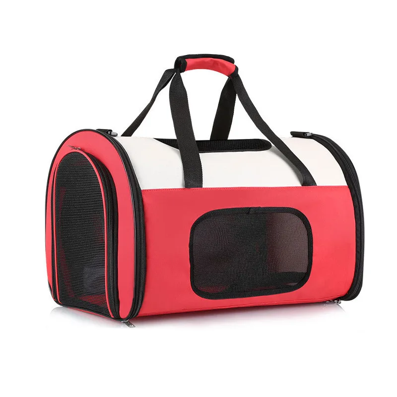 Расширяемая Складная переноска дорожная Сумки из натуральной кожи с подкладкой и расширение космическая капсула рюкзак с воздухопроницаемой сеткой, с изображением собаки сумка JunZ3
