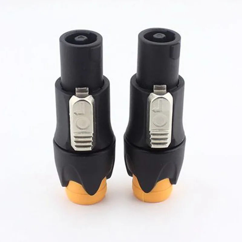 

10pcs NL4FC Speakon Professional Plufg Mixer Speaker Connector 4P Stereo Socket Audio Jack Black