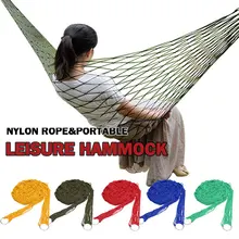 New Portable Sleeping Bed Hammock Hanging Swing Hot Travel Camping Outdoor Mesh Nylon