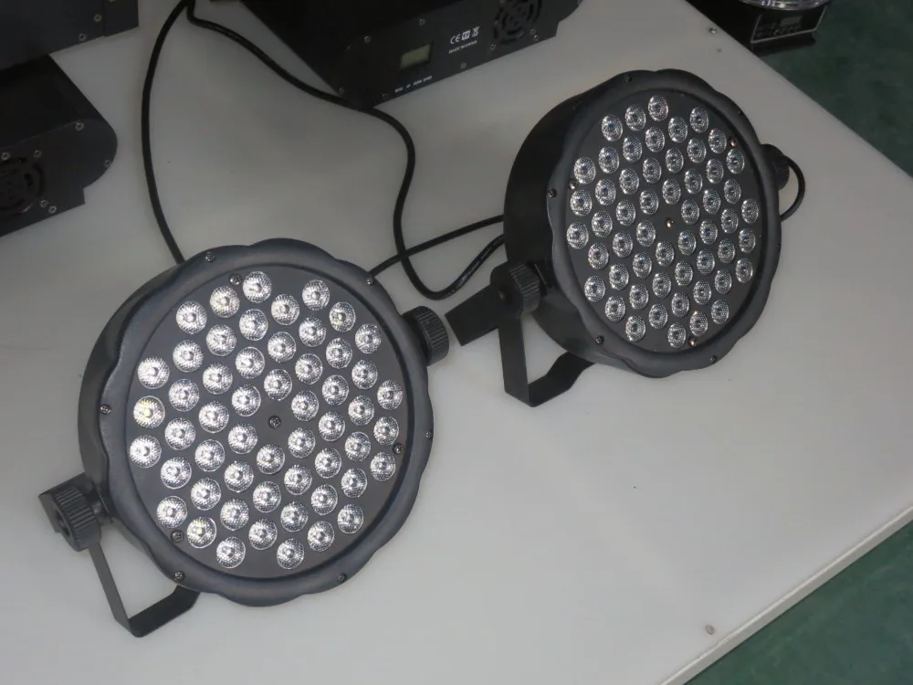 2 x New 54x3 w 160 w Rgbw Luz Dance Party dj Stage Iluminação Par64 4 stage light