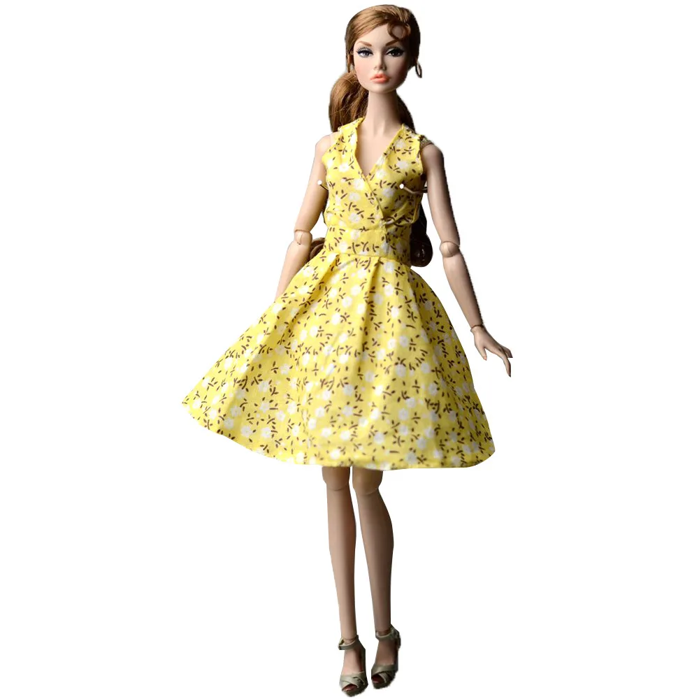 NK Смешанное платье куклы модное супер модельное пальто современный наряд повседневная одежда юбка для куклы Барби аксессуары подарок детские игрушки JJ - Цвет: D