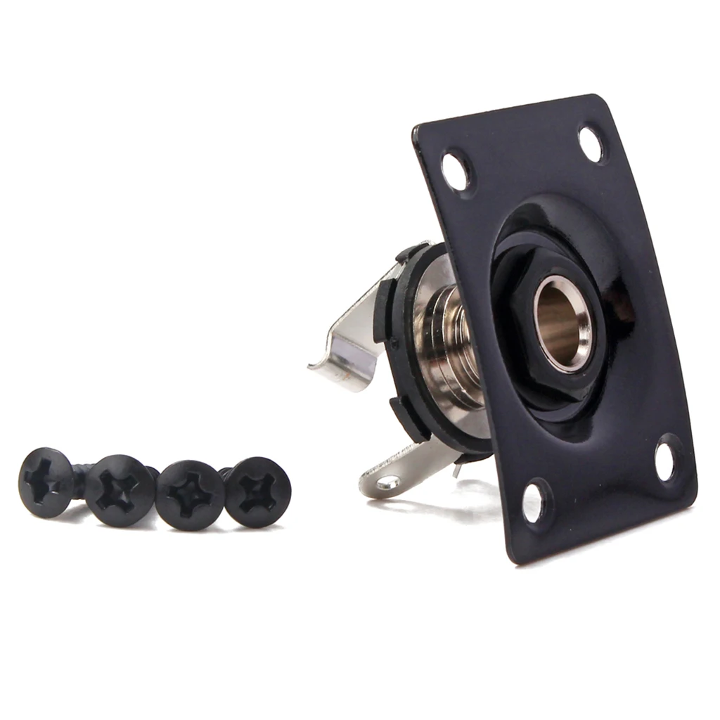 1/4'' 6.35mm Guitar Output Input Jack Plate with Neck Plate for Fender  Tele LP SG  Strat Tele Guitar