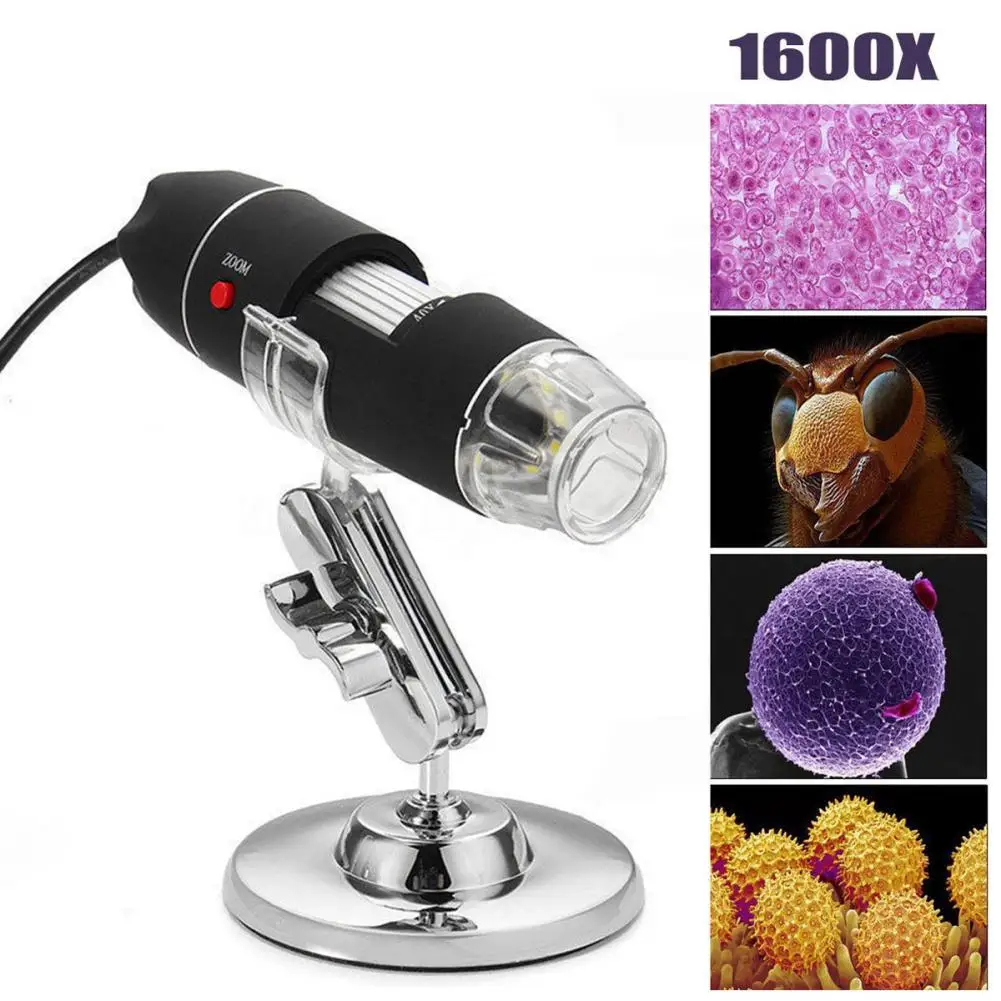 

Mega Pixels 500X 1000X 1600X 8 LED Digital USB Microscope Microscopio Magnifier Electronic Stereo USB Endoscope Camera