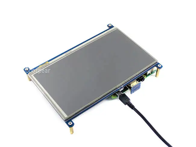 Raspberry pi 7 дюймов lcd резистивный сенсорный экран HDMI 1024X600 7 дюймов tft дисплей gpio сенсорный экран