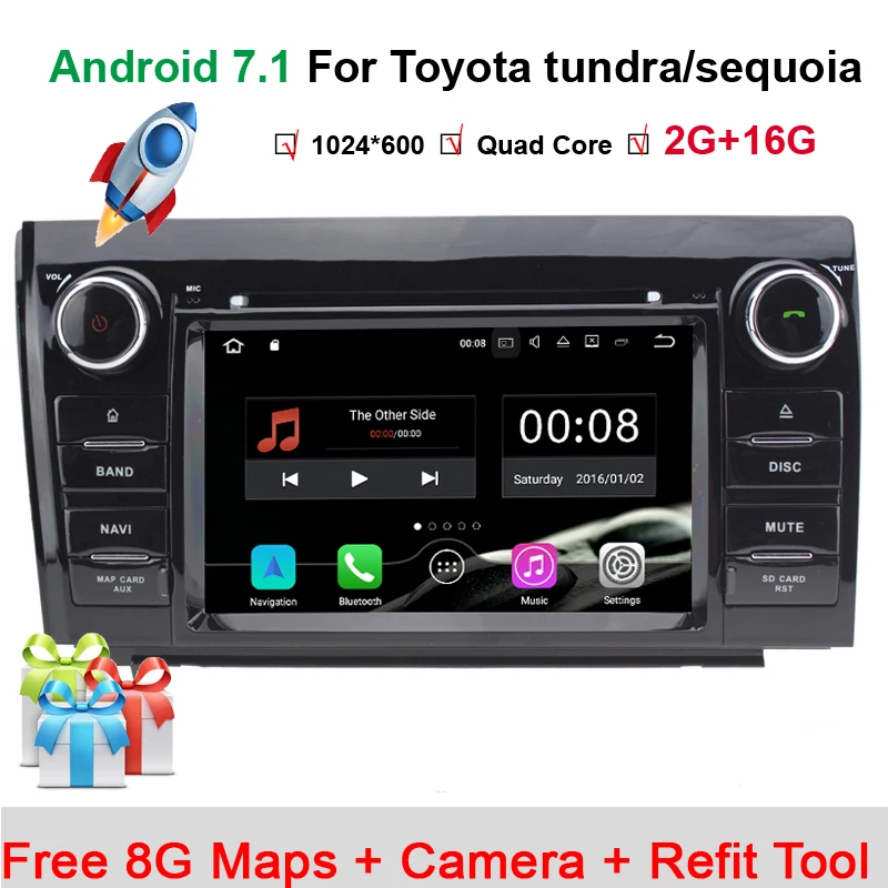 Aliexpress.com : Buy 1024*600 Quad Core Android 7.1.1 Car DVD Player