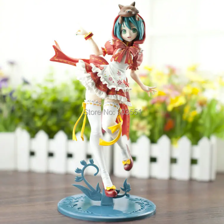 

Red Riding Hood Hatsune Anime Miku Project DIVA 2nd Mikuzukin 1/7 PVC Sexy Action PVC Figure Toys Girl Gift 25cm