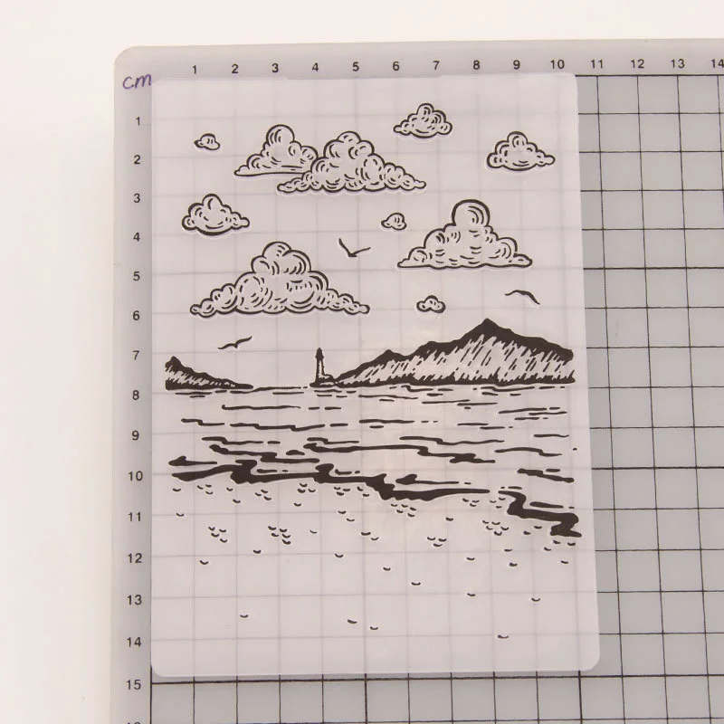 Mountain embossing folders 01