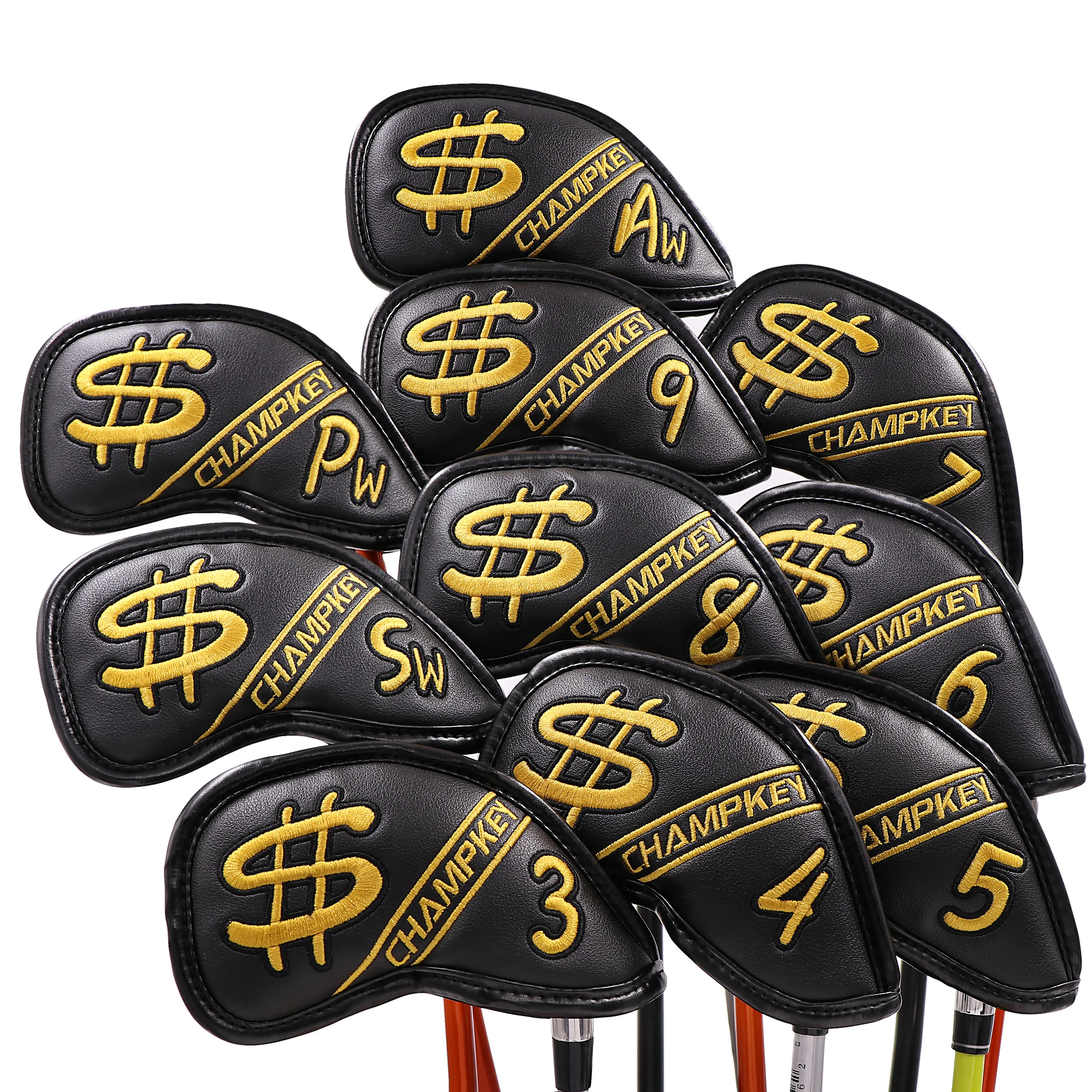 

Golf Iron Cover Headcover Golf Iron Head Covers Skull Golf Club Iron Covers Wedges 3 , 4 , 5 , 6 , 7 , 8 , 9 , Aw Free Shipping