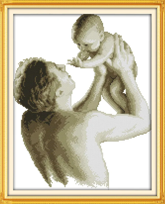 

Great Paternal love Printed Canvas DMC Counted Chinese Cross Stitch Kits printed Cross-stitch set Embroidery Needlework