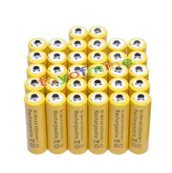 32x AA 3000 mAh 2A 1,2 V Ni-MH желтый аккумуляторная батарея для MP3 RC игрушки