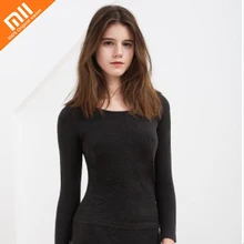 xiaomi mijia COTTONSMITH Женский бархатный бесшовный теплый костюм зимнее базовое пальто осенняя теплая одежда