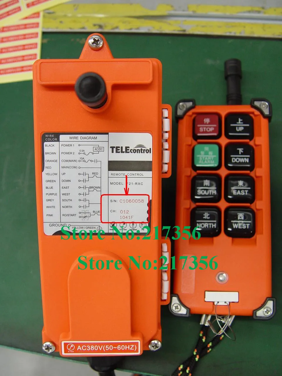 

Telecontrol F21-E1B (include 1 transmitter and 1 receiver) crane Remote Control /wireless remote control/Uting remote control