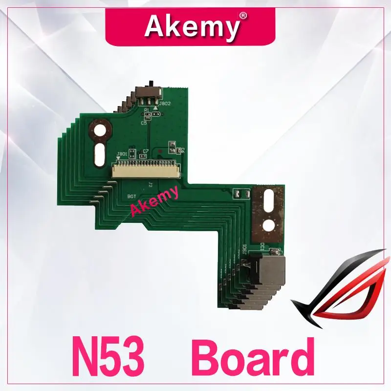 

Akemy NEW FOR ASUS N53SV N53 N53S N53J N53TA N53TK N53SM N53DA N53SL N53SN N53JG N53JN N53JF N53JQ DC POWER JACK SWITCH BOARD