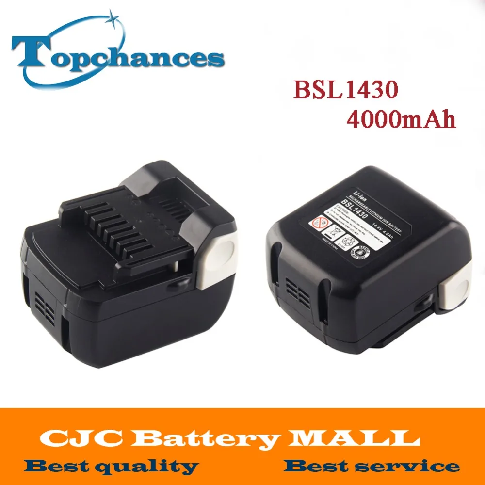 

2X High Quality Replacement 14.4V 4000mAh Li-ion Battery For Hitachi DH 14DSL,329083, 329877, 329901, BSL1415, BSL1430