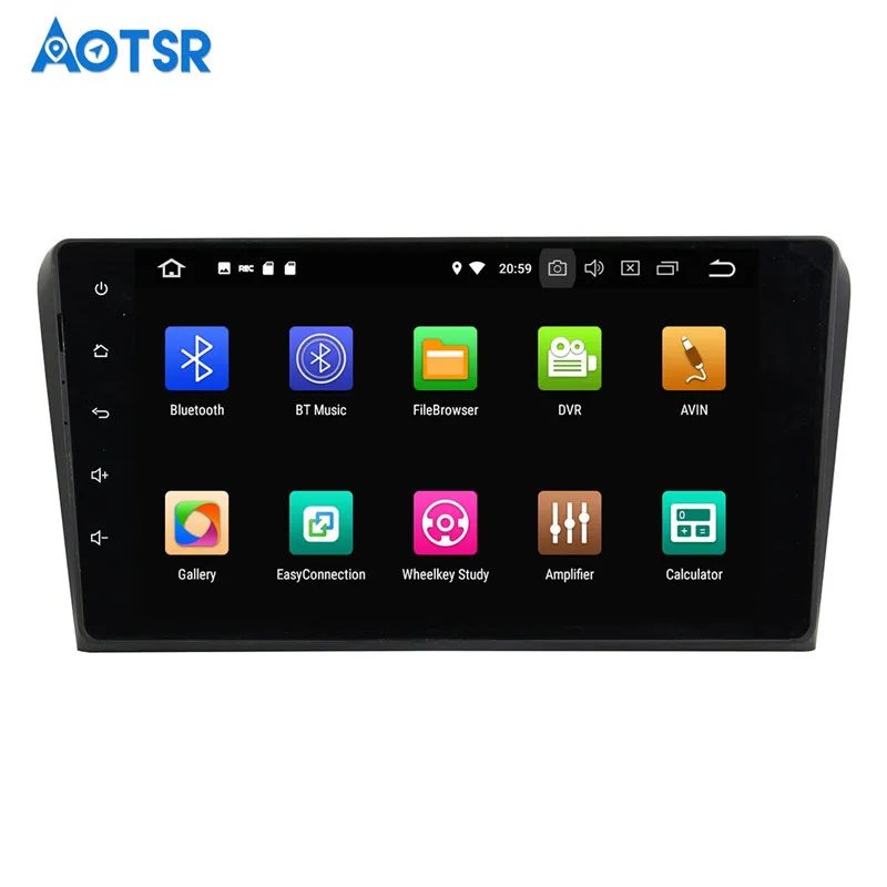 Discount 10.1 Inch Android 7.1 8.0 Car GPS navi multimedia For Mazda3 2003-2009 no DVD player tape recorder unit car radio 6