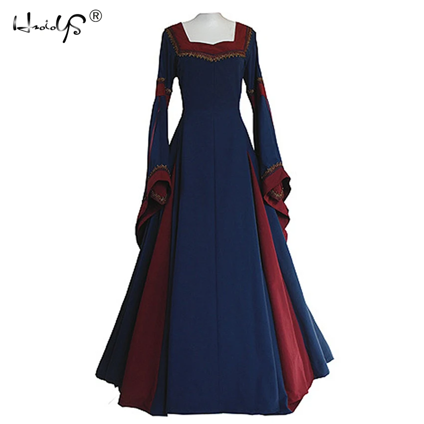 

Women Medieval Renaissance Victorian Evening Dresses Medieval Renaissance Costume Long Gown Dress Wedding Clothes For Ladies