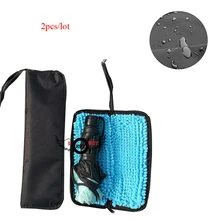 2 шт. портативный чехол зонтика Оксфорд водопоглощающая сумка для хранения зонтов Длина 38 см на молнии гладкая открытая и закрывающая