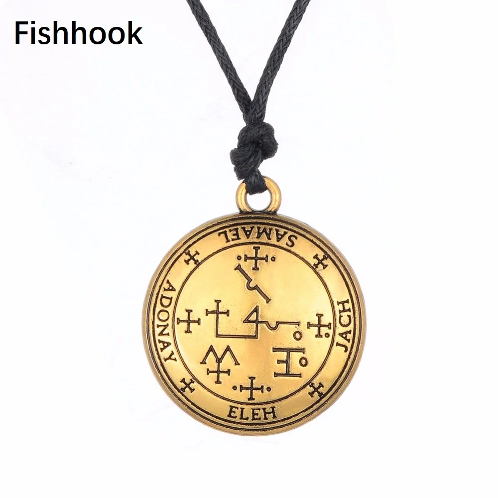 Fishhook Sigil Archangel Samael Enochian талисман амулет ангел ювелирные цепочки винтажные