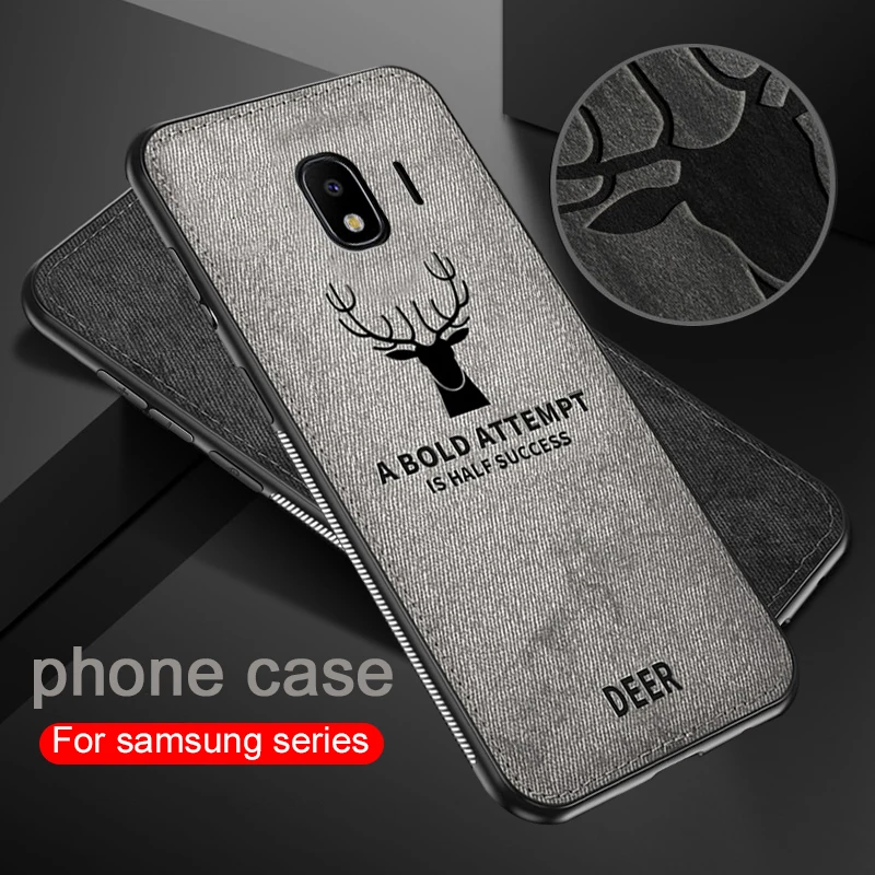 

Luxury Phone Case For Samsung Galaxy j3 j4 j5 j6 j7 j8 A5 A6 A8 + plus 2018 3D Cloth Deer Cases Cover Protective Fashion Coque